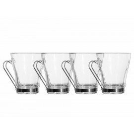 Bormioli Set de 4 Tarros para Capuchino