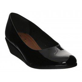 Zapato wedge Suave Pies negro