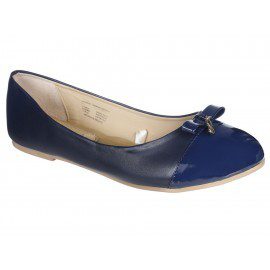 Balerina lisa CLOE azul marino