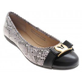 Balerina animal print Flexi negra