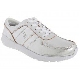 Tenis liso Lauren Ralph Lauren plateado