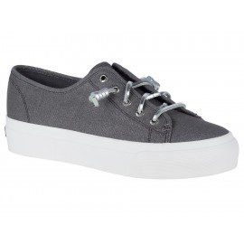 Tenis liso Sperry gris obscuro