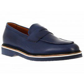 Zapato mocasín Fratelli piel azul marino