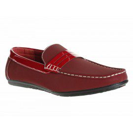 Zapato mocasín JBE rojo