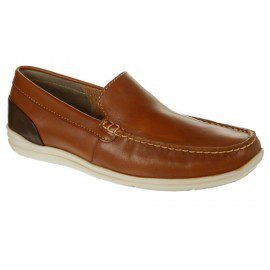 Zapato mocasín Flexi piel tan