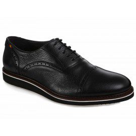 Baltarini Zapato de Piel con Agujeta Negro