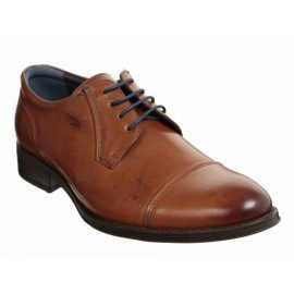 Zapato con agujeta Fluchos de piel café claro