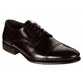 Baltarini Zapato de Piel con Agujeta Moka