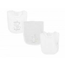 Baberos Little Me de algodón unisex