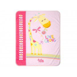 Cobertor Baby Mink Creciendo contigo rosa