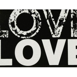 Haus Deko Portaretrato Love Negro