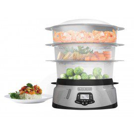 Black Decker Vaporera Gris Acero