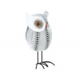 Figura decorativa búho Haus Deko blanco